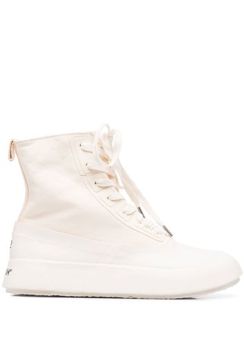 AMBUSH LEATHER MIX HI-TOP SNEAKER WHITE NO COLO - Bianco