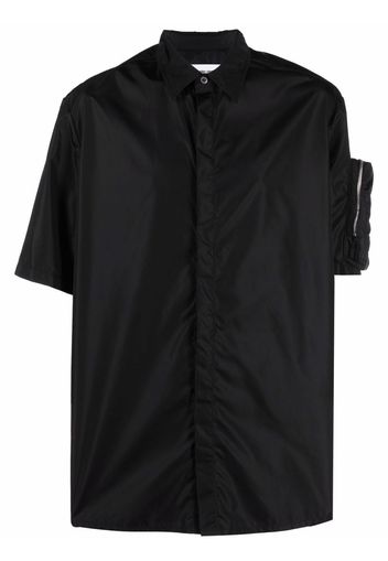 AMBUSH short-sleeved zip-pocket shirt - Nero