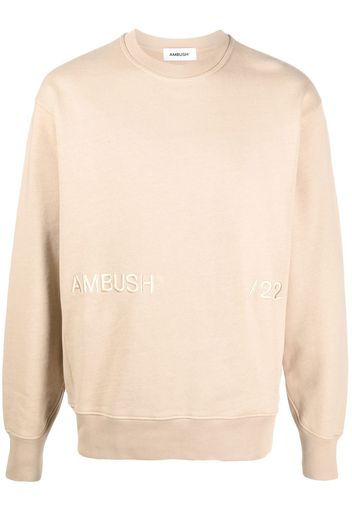 AMBUSH CREWNECK SWEATSHIRT SESAM SESAME - Toni neutri