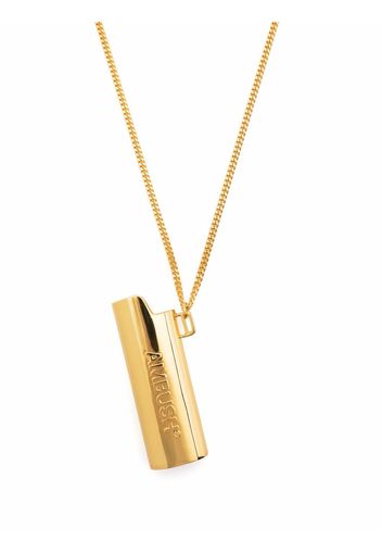 AMBUSH logo ligther case pendant necklace - Oro