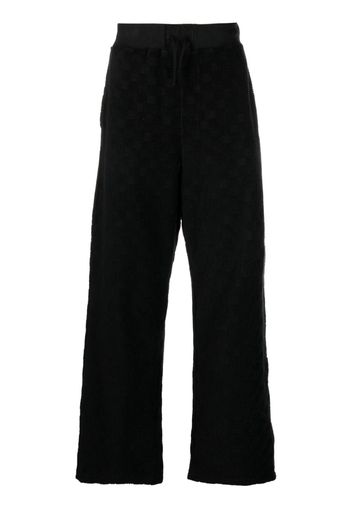 AMBUSH straight-leg jacquard track pants - Nero