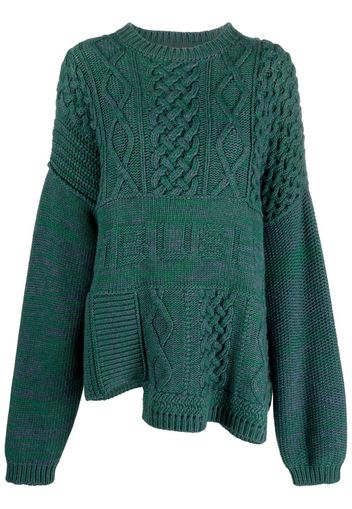 AMBUSH Maglione con design patchwork - Verde