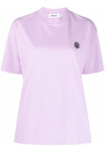 AMBUSH logo-embroidered cotton T-shirt - Viola