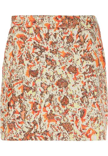 AMBUSH floral jacquard mini skirt - Toni neutri