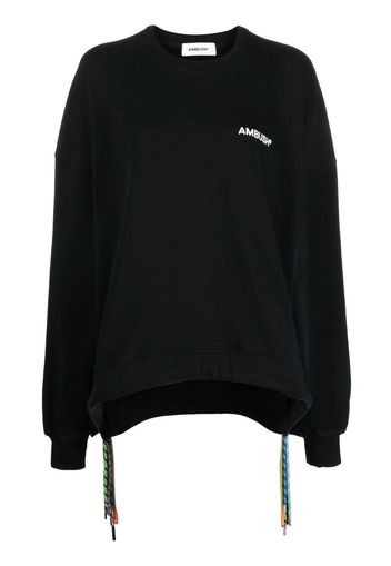 AMBUSH logo-print long-sleeve sweatshirt - Nero