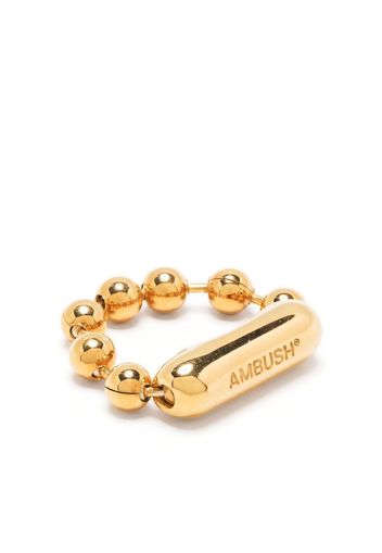 AMBUSH ball-chain silver ring - Oro