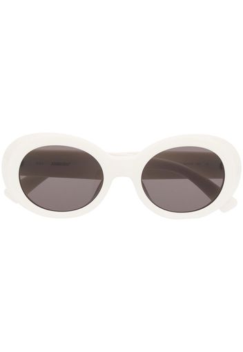 AMBUSH Kurt oval-frame sunglasses - Bianco