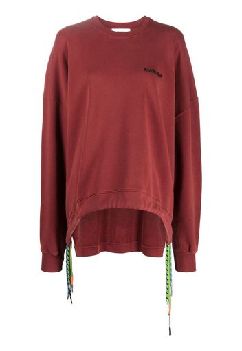 AMBUSH multi-cord logo sweatshirt - Rosso