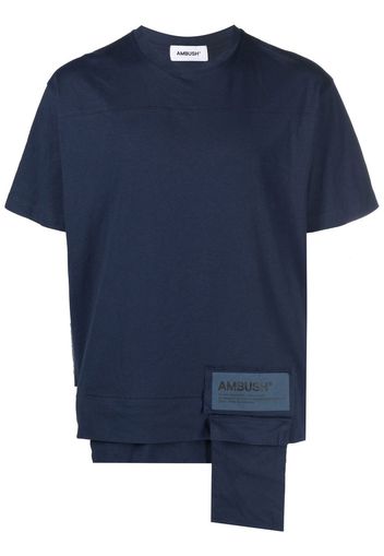 AMBUSH T-shirt con taschino - MOOD INDIGO CHINA BLUE