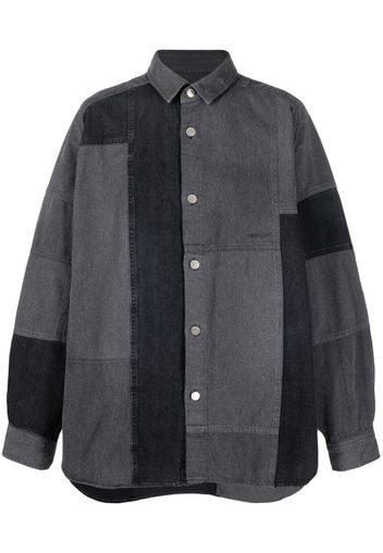 AMBUSH patchwork denim shirt - Grigio