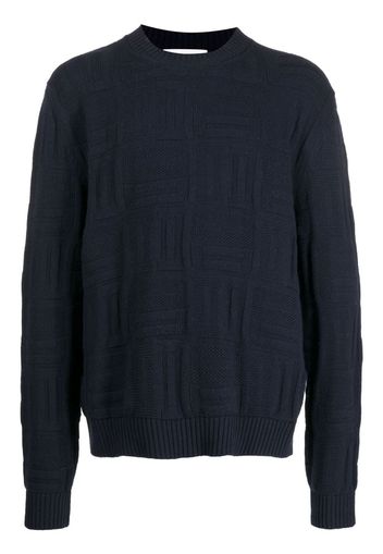 AMBUSH geometric-pattern long-sleeve jumper - Blu