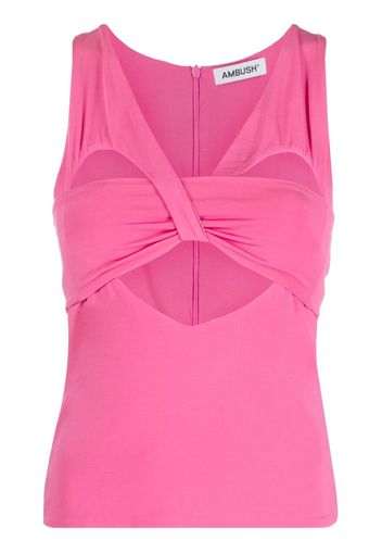 AMBUSH cut-out sleeveless tank top - Rosa