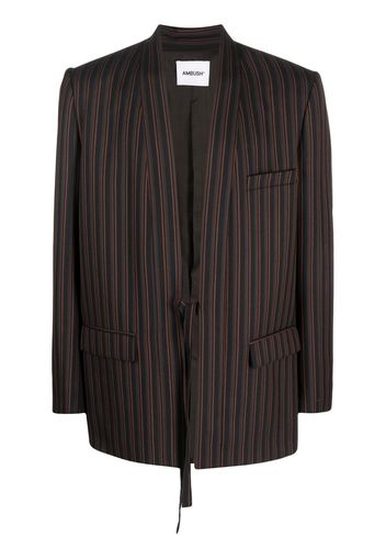 AMBUSH pinstripe single-breasted blazer - Marrone