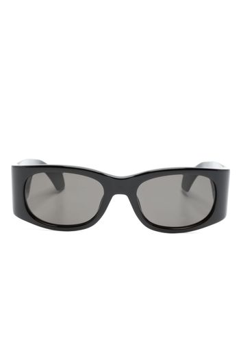 AMBUSH logo-print oval-frame sunglasses - Nero