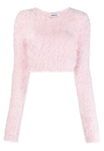 AMBUSH knitted cropped sweater - Rosa