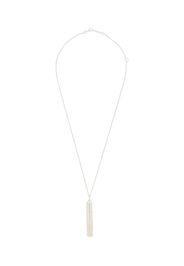 AMBUSH Safety-Pin feather charm earring - Argento