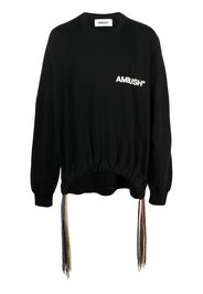 AMBUSH drawstring-hem logo sweatshirt - Nero