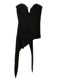 AMBUSH VISCOSE/VOILE CORSET BLACK - Nero