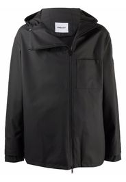 AMBUSH RUBBER COATED HOODIE BLACK BLACK - Nero