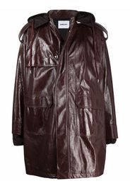 AMBUSH LEATHER MOD COAT DEEP MAHOGANY NO COLOR - Marrone