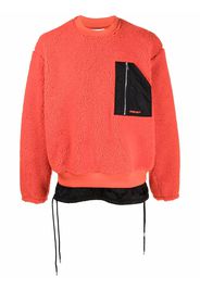 AMBUSH FLEECE TOP ORANGE A ORANGE A - Arancione