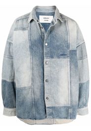 AMBUSH PATCHWORK DENIM SHIRT BLUE WASHED BLUE