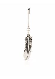 AMBUSH FEATHER CHARM WITH SAFETY PIN SILVER NO - Argento