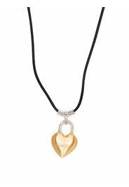 AMBUSH S HEART PADLOCK NECKLACE GOLD NO COLOR - Oro