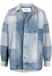 AMBUSH PATCHWORK DENIM SHIRT MID BLU