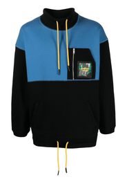 AMBUSH HIGH NECK SWEATSHIRT BLACK MULTICOLOR - Nero