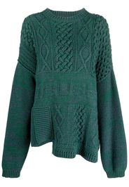 AMBUSH Maglione con design patchwork - Verde