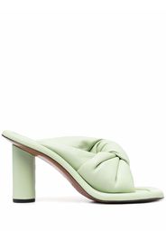 AMBUSH open-toe twisted strap sandals - Verde