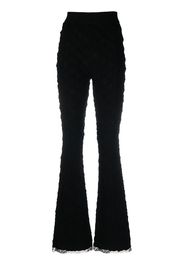 AMBUSH monogram flared trousers - Nero