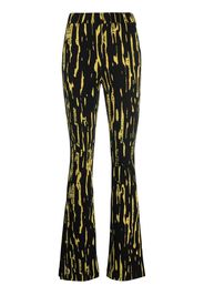 AMBUSH flared jacquard leggings - Nero