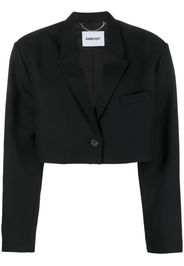 AMBUSH cropped virgin-wool blazer - Nero