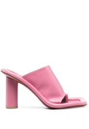 AMBUSH Cushion square-toe leather mules - Rosa