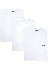 AMBUSH logo-embroidered T-shirt set (set of three) - Bianco