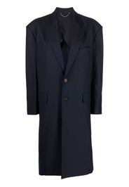 AMBUSH single-breasted midi coat - Blu