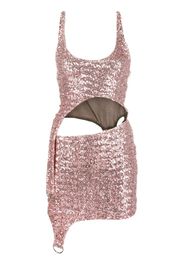 AMBUSH asymmetric sequin minidress - Rosa