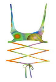 AMBUSH Top reggiseno con stampa grafica - Verde