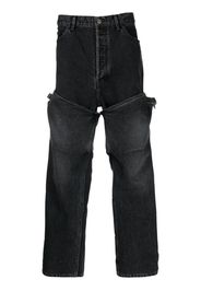 AMBUSH straight-leg denim jeans - Nero