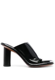 AMBUSH 95mm patent leather cushion mules - Nero