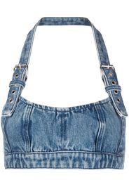 AMBUSH Bralette denim con fibbia - Blu