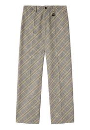 AMBUSH Pantaloni dritti a quadri - Grigio