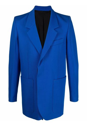 AMI Paris Cappotto lungo monopetto - Blu