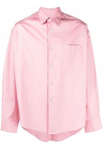 AMI Paris Camicia con logo - Rosa