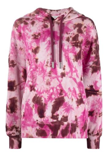 AMI Paris Felpa con fantasia tie dye - Rosa