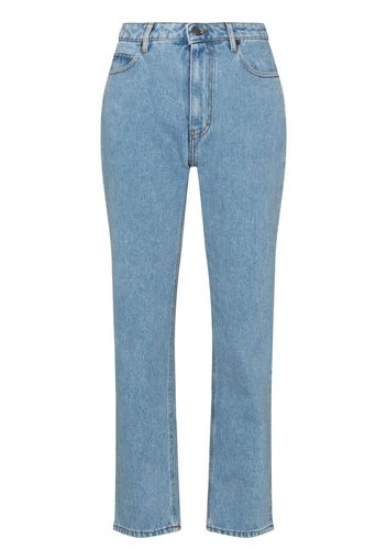 AMI Paris Jeans dritti con applicazione - Blu