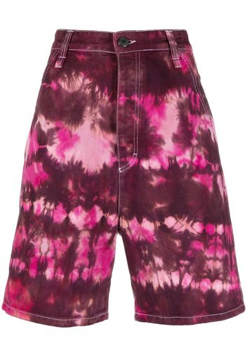 AMI Paris Shorts con fantasia tie dye - Rosa