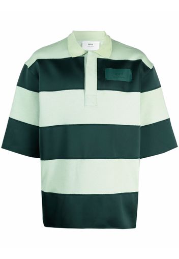 AMI Paris Polo a righe - Verde